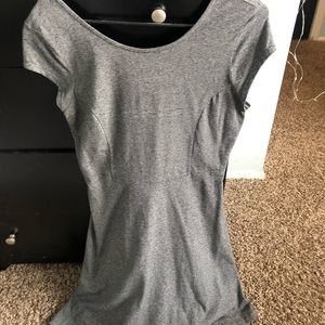 black & grey striped dress